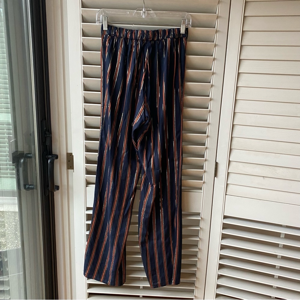 SALTWATER LUXE - Dover Bottom/Pants in Metallic Stripes Size XS - Picture 5 of 9
